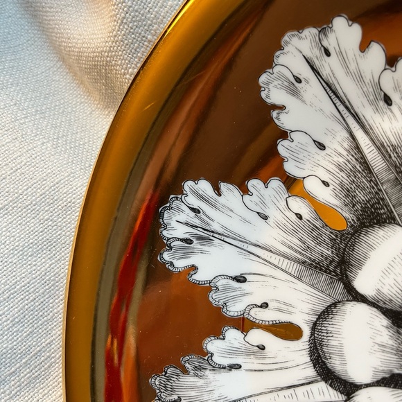 FORNASETTI Centerpiece Rosone n6 Gold Bowl - Picture 8 of 14